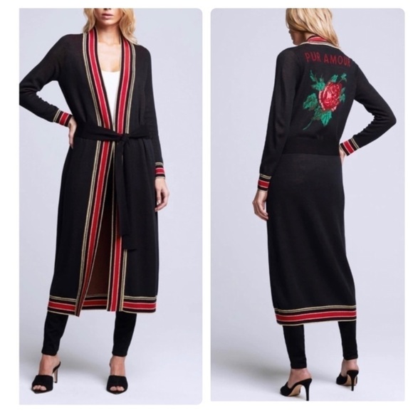 L'AGENCE Sweaters - L'AGENCE Cleo Pur Amour Long Belted Cardigan